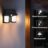 Solar Motion Sensor Outdoor Wall Light